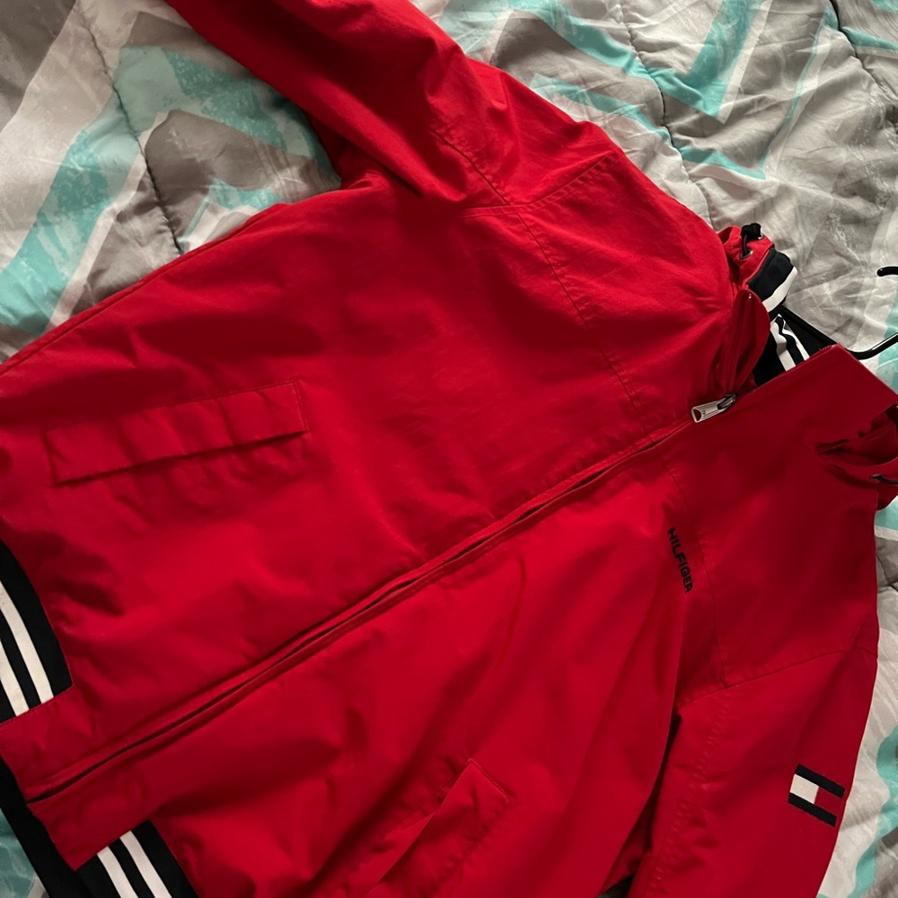 Tommy Hilfiger Red and Black Jacket